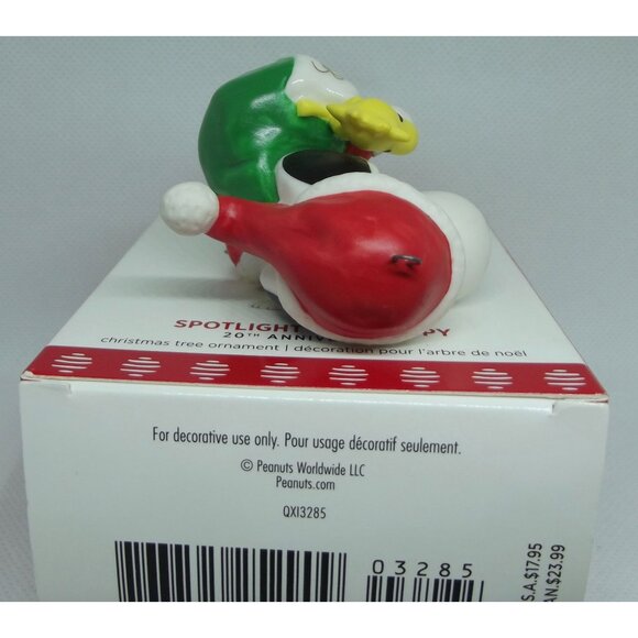 Hallmark Ornament 2017 Spotlight on Snoopy 20th Anniversary Christmas Woodstock - Picture 14 of 15